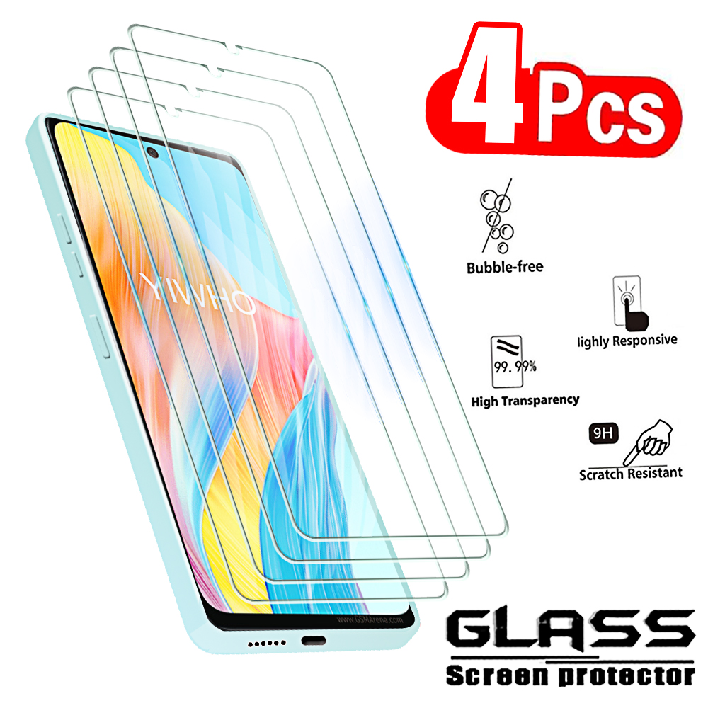 Oppo A78 - 4 Pezzi di Vetro Temperato per