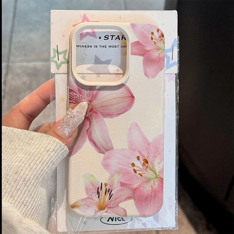 Samsung Galaxy A55 - Custodia per telefono con texture rosa