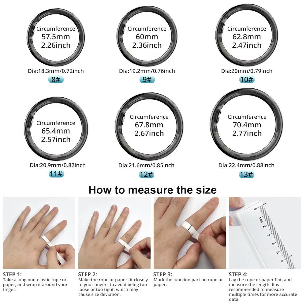R09 Smart Ring Uomo Donna con  - Temperature Ring Skin recensione e prezzo